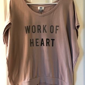 Old navy cotton workout shirt
